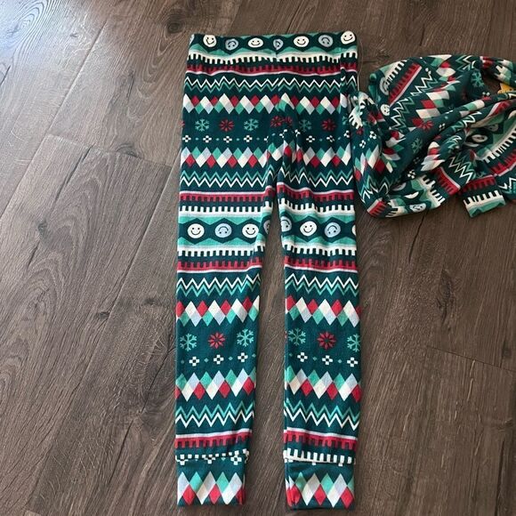 Cat & Jack Toddler 2pc Snuggly Soft Snug Fit Christmas Ornaments Pajama 4 T - Picture 4 of 5